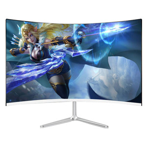 Monitor de ordenador para juegos FHD 1080P de 24 pulgadas sin marco Monitor LED de pantalla curva de escritorio 23,8 P de 1080 pulgadas con altavoz VGA HDMIed - Product Image 1