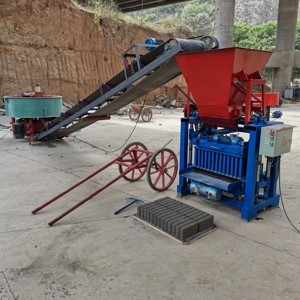 <strong>Fixed</strong> 4-35A Hopper Type Semi-<strong>automatic</strong> Hollow <strong>Block</strong> Brick Making <strong>Machine</strong> Equipped With Conveyor Belt Mixer Brick Making Line - Product Image 5