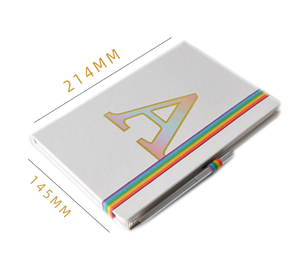 Cuaderno de cuero A5 personalizado con impresión UV, diario de PU con banda elástica colorida y portalápices, planificador de PU de tapa dura, libros de notas - Product Image 2
