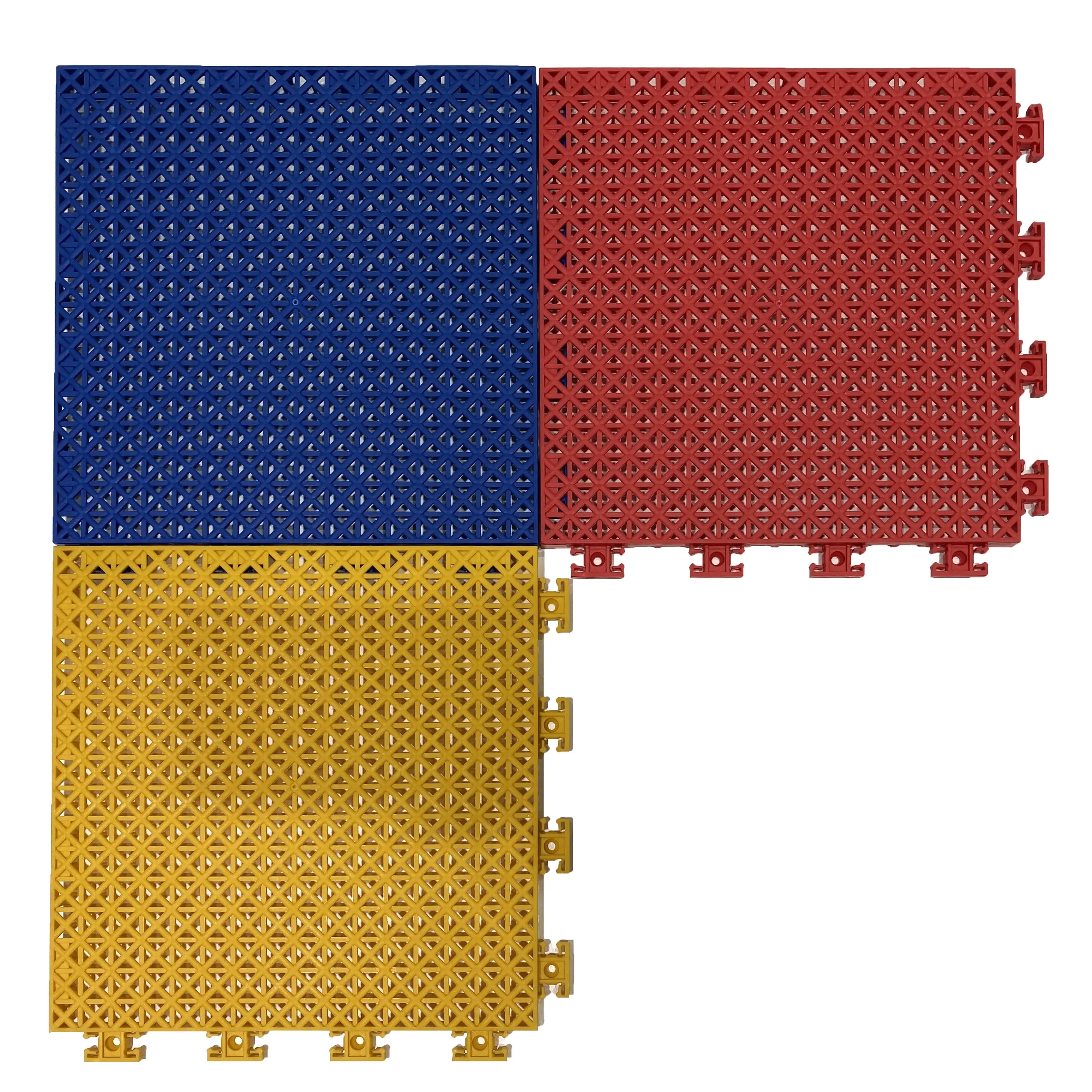 Modular Indoor Interlocking Sport Tile Modular Sports Flooring Plastic Futsal Floor