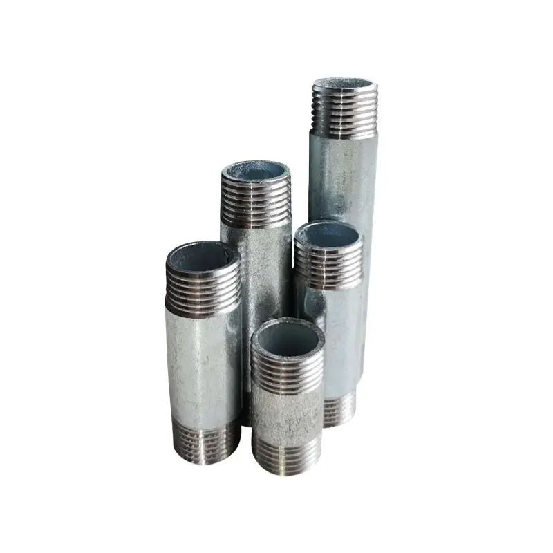 Malleable cast iron GI Galvanized Elongated Sockets Reducing Equal Male Round Nipple