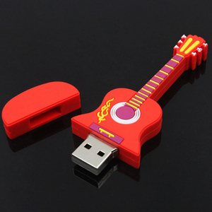 La migliore vendita personalizzata per chitarra in plastica USB Flash Drive Memory design moderno a buon mercato con Logo personalizzato in PVC Memory Stick - Product Image 3