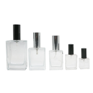 Bán thiết kế mới trong suốt hình chữ nhật vuông thủy tinh phun bơm chai cho dầu ô liu Nước hoa dầu 10ml 15ml 30ml 50ml <span class=keywords><strong>100ml</strong></span> - Product Image 1