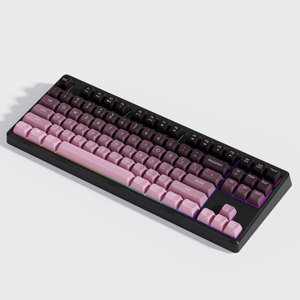 Teclado inalámbrico para juegos TKL Tenkeyless Gradient de 87 teclas ABS Keycaps con membrana para escritorio o computadora portátil - Product Image 5
