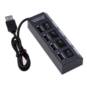 Venta al por mayor Software de hardware de la computadora 4 puertos Multi Splitter 7 en 1 USB 2,0 3,0 Hub para PC portátil
