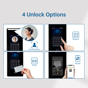 Reconocimiento facial inteligente Control De Acceso Aplicación Bluetooth Rfid Qr Lector De Código Escritor Sistema De Control De Acceso De Puerta Con Cámara De Puerta