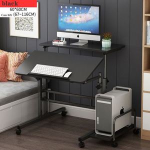 Escritorio de pie, diseño de mesa de ordenador, escritorio moderno simple, portátil, ergonomía móvil, mesa de casillero de oficina - Product Image 4