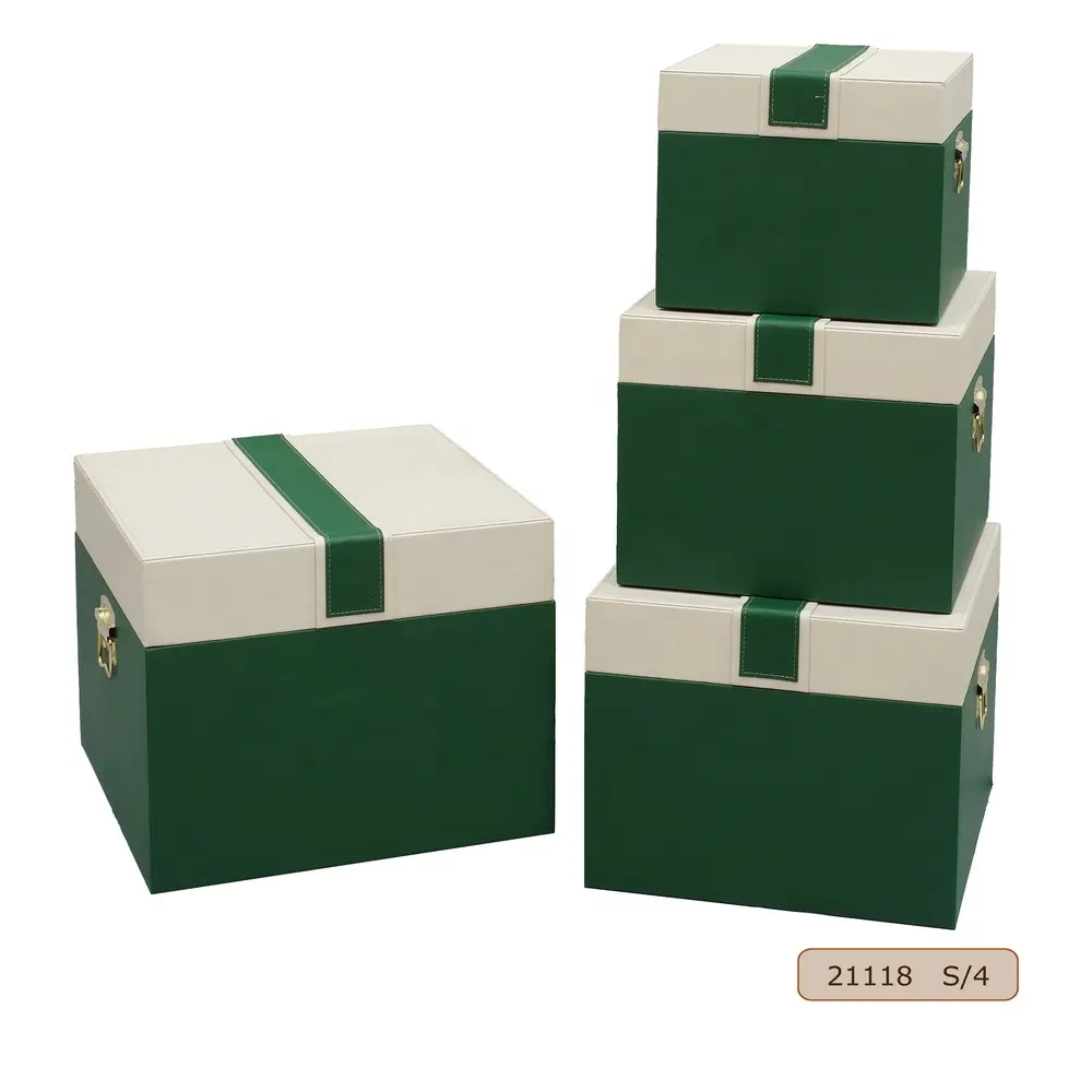 Juego de cajas de almacenamiento de madera para maletero, cajas de madera MDF, regalo y artesanía, tamaño personalizado aceptado