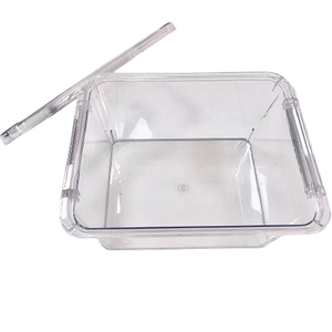 42.5*30 * 22.5cm重型可堆叠透明储物盒带盖大容量塑料容器，用于家庭，办公室，壁橱 - Product Image 6
