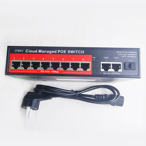 Conmutador de enlace ascendente Gigabit PoE de 8 puertos y 100M gestionado remotamente con función VLAN de red de 8 canales y aplicación en stock - Product Image 3