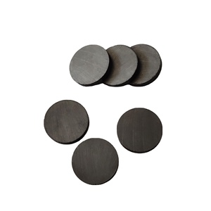 Dia 20x3mm Fridge Magnet Button <strong>Round</strong> Black Magnetic Discs Ferrite Disk Magnets 20mm <strong>X</strong> 3mm C8 for Making Fridge Magnets - Product Image 1