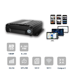 4チャンネルHD720p AHD ip694カメラとトラック360パノラマドライビングレコーダー用モニターを備えたバストラック監視システム - Product Image 6