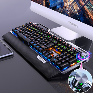 Teclado mecánico para juegos OEM Teclado de computadora con cable retroiluminado RGB personalizado para PC de escritorio - Product Image 1