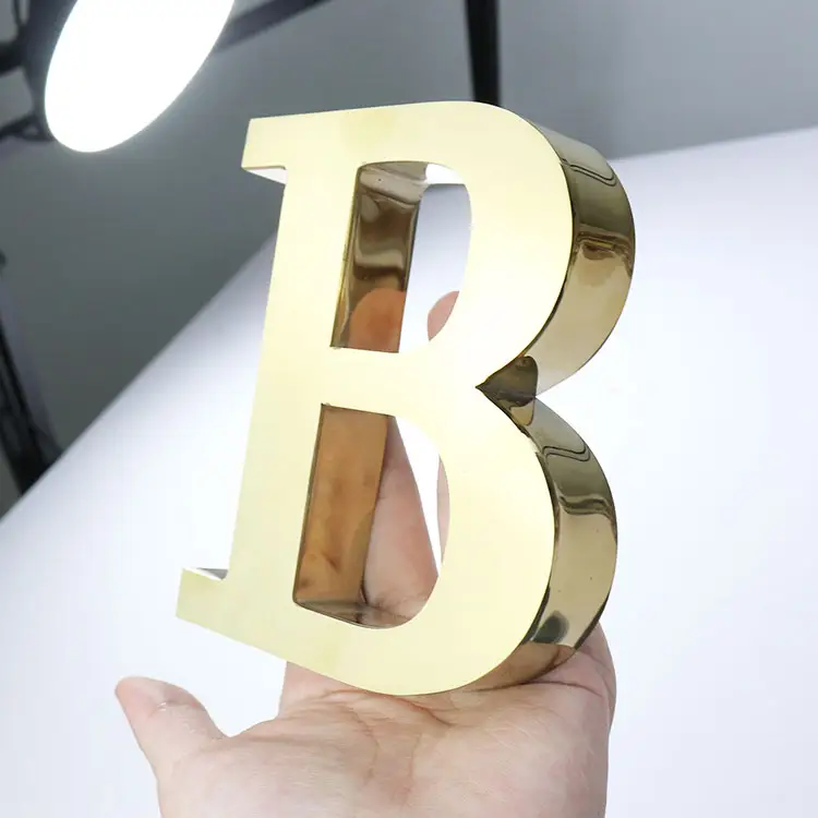 Letras de aluminio acrílico 3d personalizadas para exteriores, señal de canal de señalización para tienda