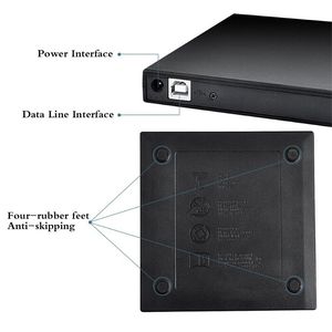 超薄外置光盘驱动器USB 2.0播放器外置光盘驱动器刻录机笔记本电脑Mac光盘驱动器