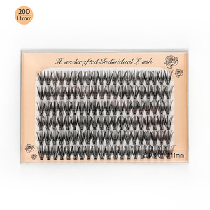 Profesyonel makyaj bireysel C/D/DD küme kirpik aşılama yanlış EyeLashes kirpik küme kirpik düğüm ücretsiz - Product Image 6