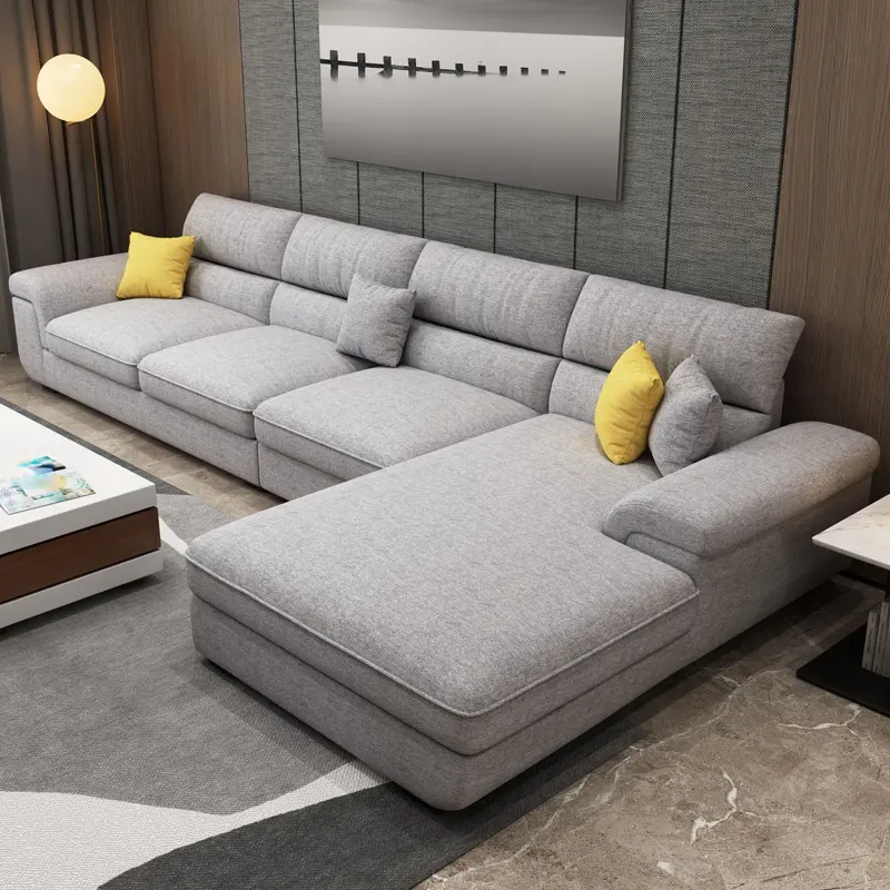 Modern Style Furniture Design Corner Fabric Living Room sofa set Furniture Sectional Sofa L Shaped Sofa