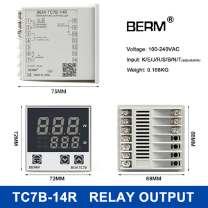 High-quality 72*72MM Intelligent <strong>Temperature</strong> <strong>Controller</strong> <strong>SSR</strong>/RELAY <strong>Output</strong> for Heating Equipment <strong>PID</strong> Thermostat - Product Image 3