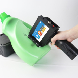 Impresora de inyección de tinta de mano con empuñadura de pistola Tinta no encriptada de secado rápido en varios idiomas para texto Código QR Número de lote Fecha - Product Image 1