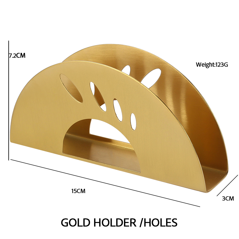 Soporte/orificios para oro