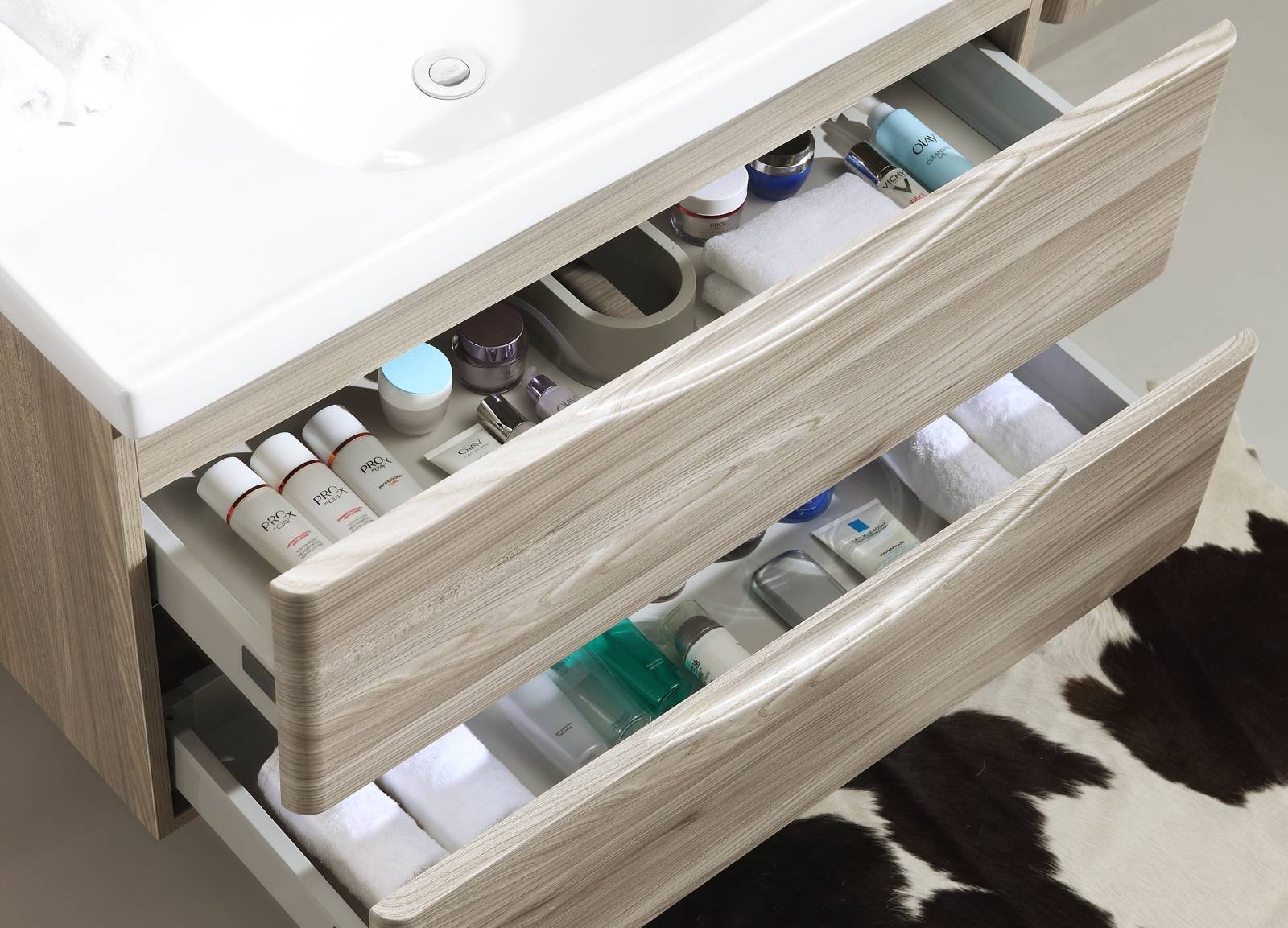 2021 wooden bathroom cabinet under sink with shelf