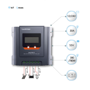 Lumiax RS485 Bluetooth MPPT 40A/30A Контроллер заряда солнечной панели 12V/24V/36V/48V Контроллер освещения для солнечных систем - Product Image 3