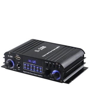 Mini AMPLIFICADOR DE POTENCIA DE Audio, amplificador Digital BT5.0 de 4,1 canales, 50W * 4, sistema receptor de Audio para el hogar, reproducción de disco U, entrada de micrófono - Product Image 2