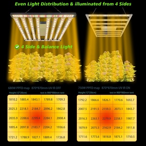 Lm301h evo נענע samsung 680w הוביל לגדול אור מקורה 3 ערוץ 4 צד מאוזן pfd מלא הספקטרום uv ir 600w צמח לגדול אור - Product Image 3