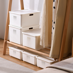 GREENSIDE, cajas de almacenamiento duraderas modernas, artículos para el hogar, ropa de juguete para niños, Material PP, contenedor apilable rectangular de 10kg de capacidad - Product Image 5