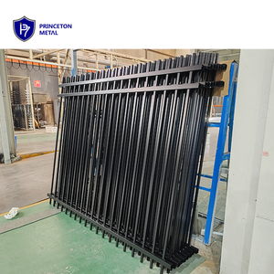 Trang Trí Trang Trí An Ninh Spear Top Bột Tráng Đen Hàn Nhôm Hàng Rào Và Gates - Product Image 3