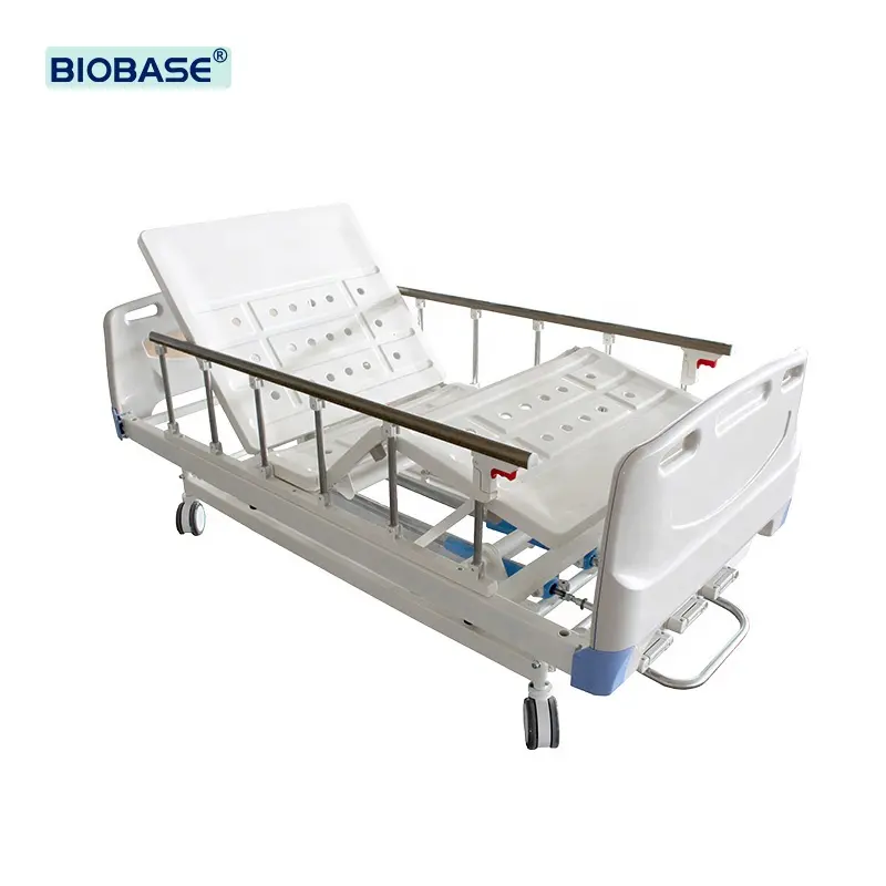 Biobase lit don pliable lit d'hôpital à trois manivelles pour laboratoire/hôpital