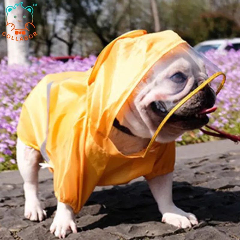 Colwork-abrigo de lluvia de lujo para Bulldog Francés, accesorios para mascotas, chaqueta de diseño para perros, sudadera reflectante, impermeable clásico