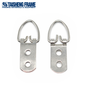 H0909 TS-K009 Metal Picture Photo <strong>Frame</strong> Hanger <strong>Hook</strong> With D- Ring Two Holes Triangle Hanger <strong>Frame</strong> <strong>Making</strong> Machine - Product Image 6