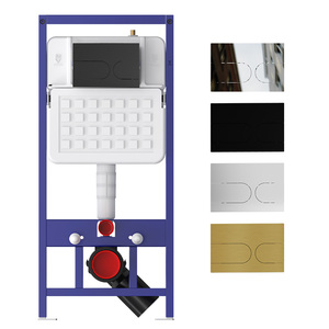 Inodoro de cisterna oculta TUSSON, inodoro para colgar en la pared, diseño duradero para baños compactos del Reino Unido