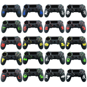Custodia in Silicone per PS4 controller di gioco in silicone custodia protettiva elemento di Halloween modello antiscivolo copertura pelle morbida - Product Image 6