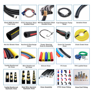 Fabrika doğrudan tedarik yüksek basınçlı hidrolik lastik hortumlar ve uydurma R1 R2 4SH 4SP R9 R12 R13 R15 kauçuk hortum ve montaj - Product Image 3