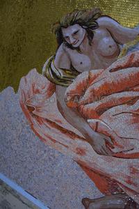 JS MHP-MY06 Apollo Nghệ Thuật Khảm Bức Tranh Tường Thần Thoại Hy Lạp Vàng Khách Sạn Tường Gạch Thủy Tinh Làm Bằng Tay Khảm Hình Ảnh - Product Image 3