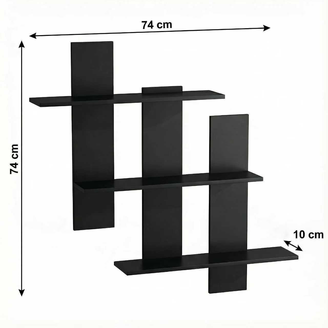 3 capas, 3 columnas, tamaño pequeño negro