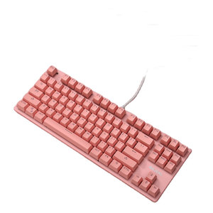 OEM K300 mekanik klavye kablolu yeşil eksen oyun oyun masaüstü 87 tuşlu bilgisayar ışık yayan klavye - Product Image 1