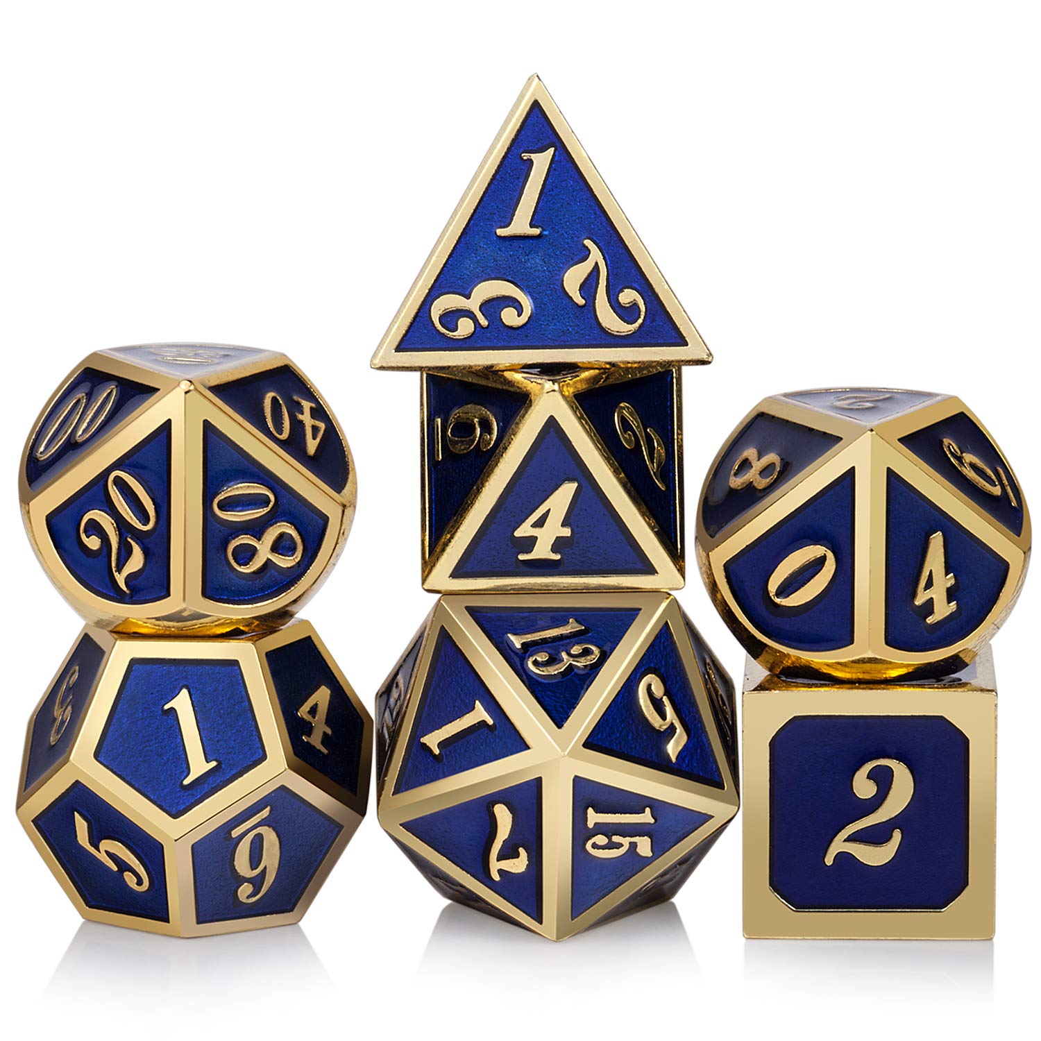 Blue With Gold Number