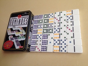 Sonsuz eğlenceli Gamblers için net baskı ile 55 adet klasik Domino seti dayanıklı melamin malzeme - Product Image 4