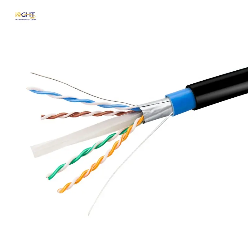 Comodo e pratico cavo di rete schermato in PVC Cat5/5e/6/7/8/9 categoria 6 RJ45 connettore a maglia quadrata cavo Ethernet