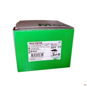Controlador lógico programable TM221CE16R (PLC) - 16 E/S, diseño compacto expandible, sistema de control de automatización industrial