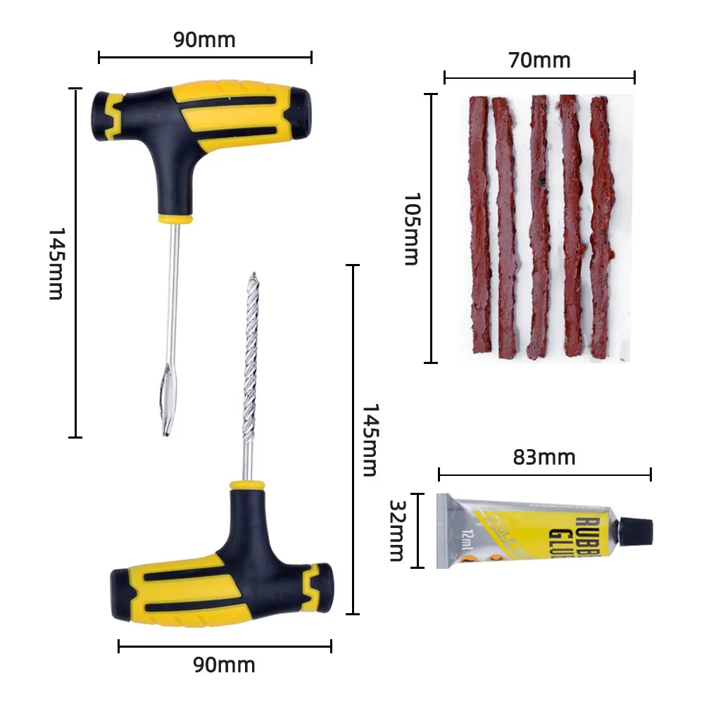 Bộ Dụng Cụ Sửa Chữa Lốp Xe Hơi Xe Đạp Xe Hơi Lốp Xe Công Cụ Xi Măng Đâm Thủng Dụng Cụ Cầm Tay Thực Tế Cho Xe Hơi Xe Tải Xe Máy