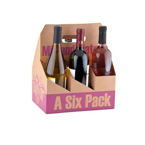 定制2 4 6包绝缘啤酒瓶架纸板6包瓶啤酒托架 - Product Image 2
