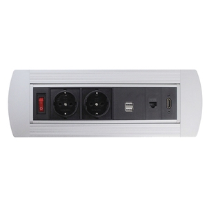 Desktop Tabletop <strong>Multi</strong>-<strong>function</strong> <strong>Socket</strong> Outlet <strong>with</strong> Power and Data - Product Image 1