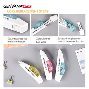 Genvana đồ dùng học tập trường học và văn phòng <span class=keywords><strong>Correction</strong></span> <span class=keywords><strong>tape</strong></span> Pet <span class=keywords><strong>Tape</strong></span> <span class=keywords><strong>Correction</strong></span> <span class=keywords><strong>tape</strong></span> với 2 nạp - Product Image 6