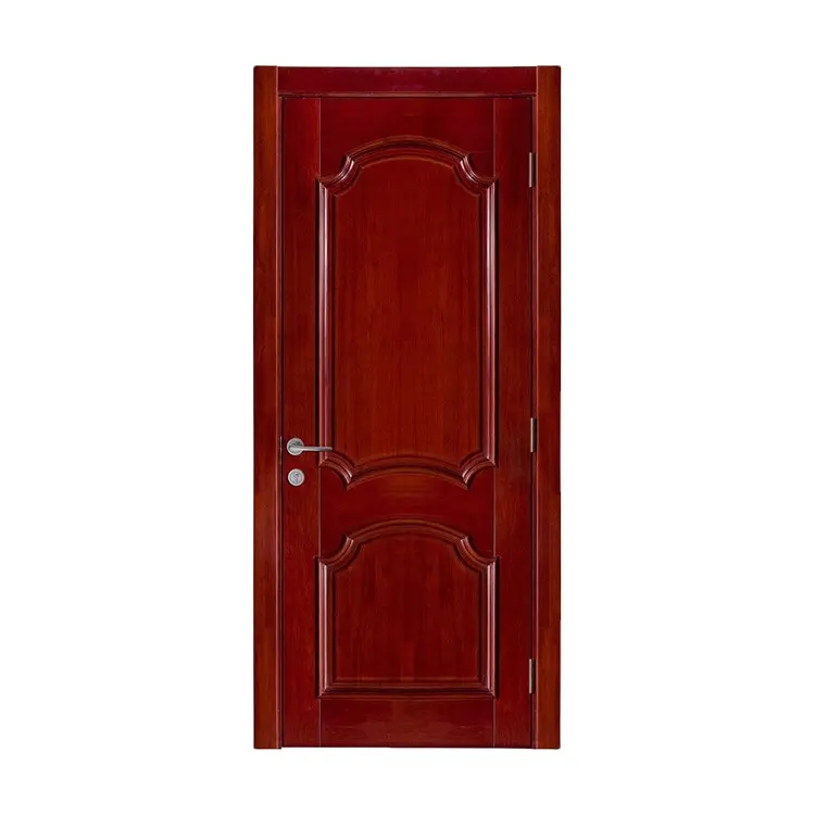 Porte en bois, Design du panneau classique, pour portes coulissantes, couleur vernis