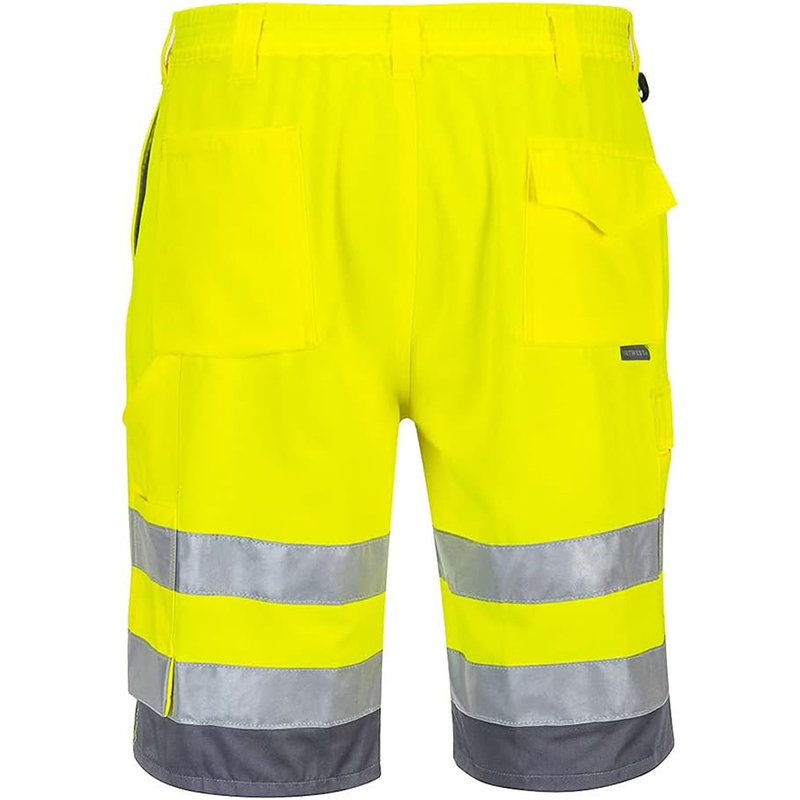 HI vis slim fit shorts amarillo