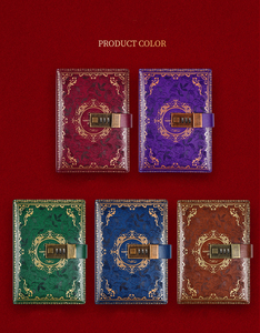 Quality Choice B6 Vintage Password Book Diary <strong>With</strong> <strong>Lock</strong> Creative Ledger Student <strong>Notepad</strong> Stationery <strong>Notebook</strong> - Product Image 5